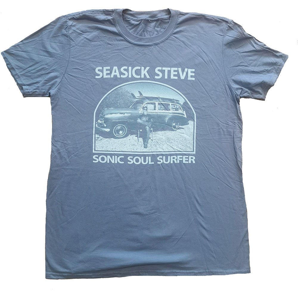 Seasick Steve - Sonic Soul Surfer Heren Tshirt - Blauw